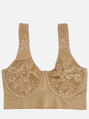 Rhonda Sheer Lace Sling Underwire Bra Comfort Support 1x